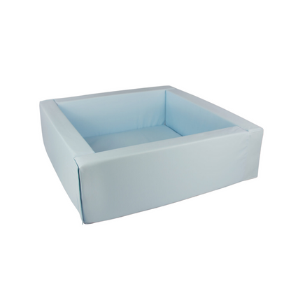 Eco Leather Square Ball Pit - Pastel Blue