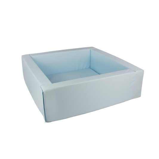 Eco Leather Square Ball Pit - Pastel Blue