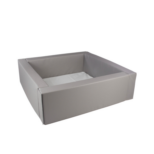 Eco Leather Square Ball Pit - Grey