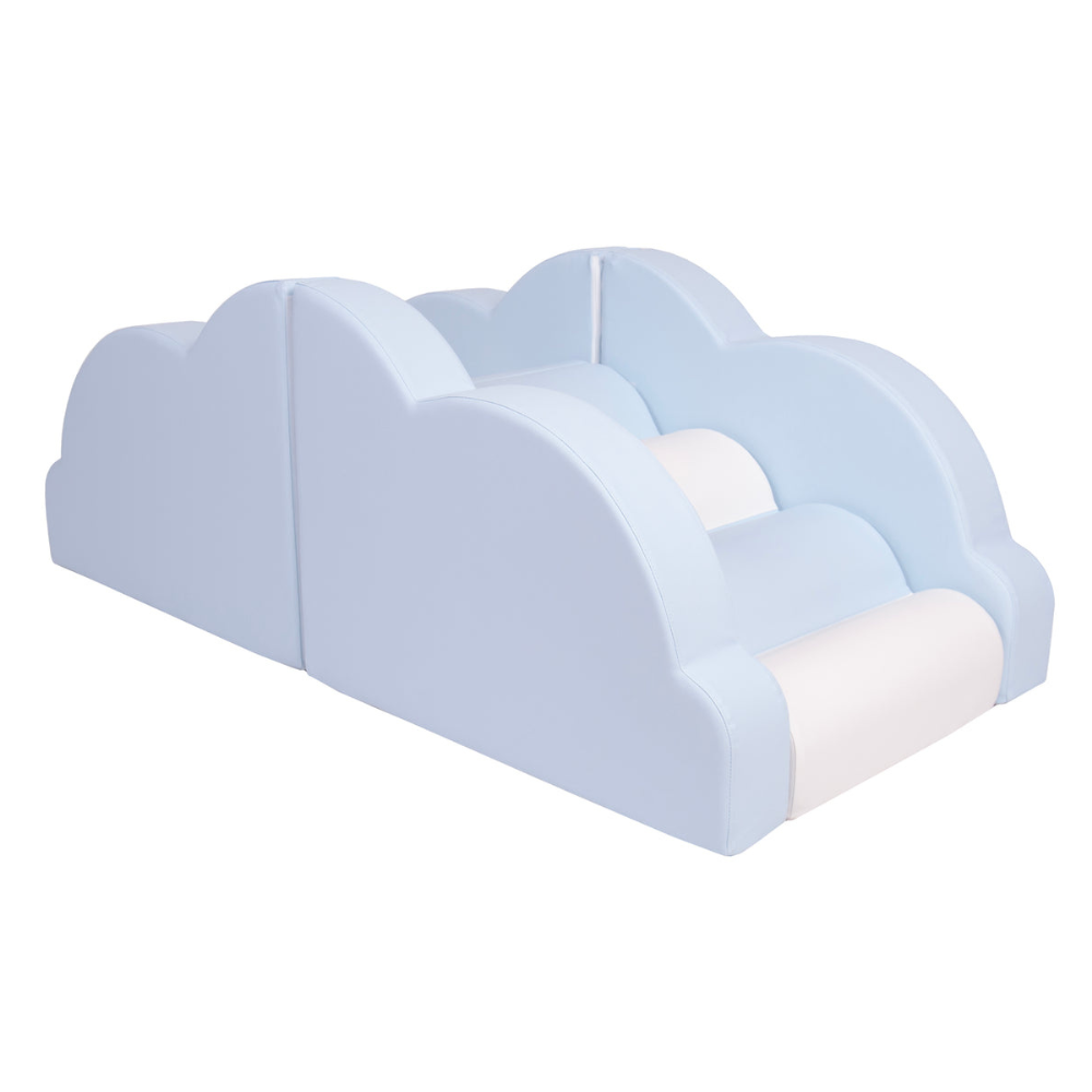Cloud Climber - Pastel Blue And White